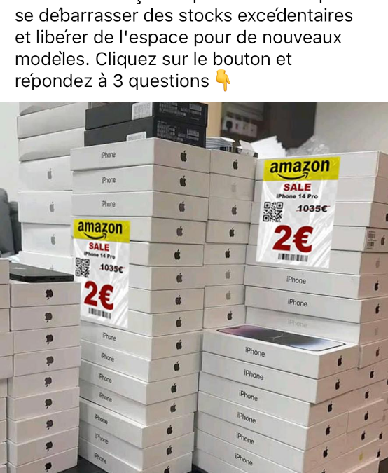 Amazon liquide les iPhone 14 Pro à 2 €