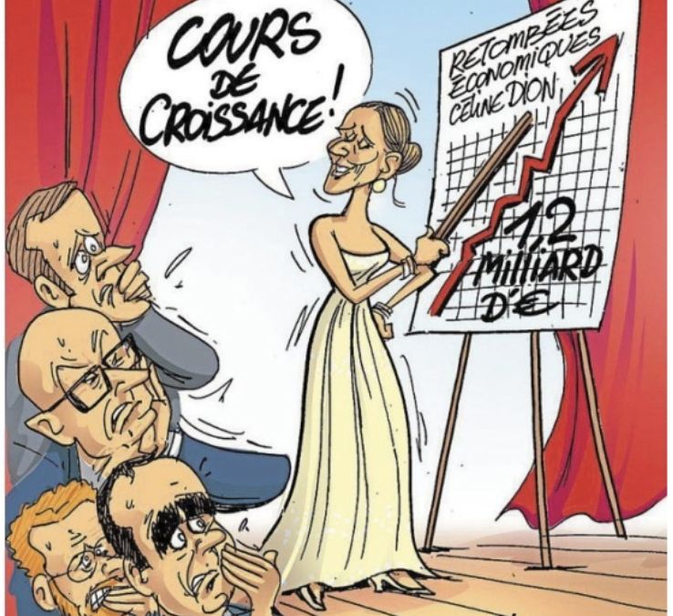 Céline Dion, très grande inspiratrice des caricaturistes